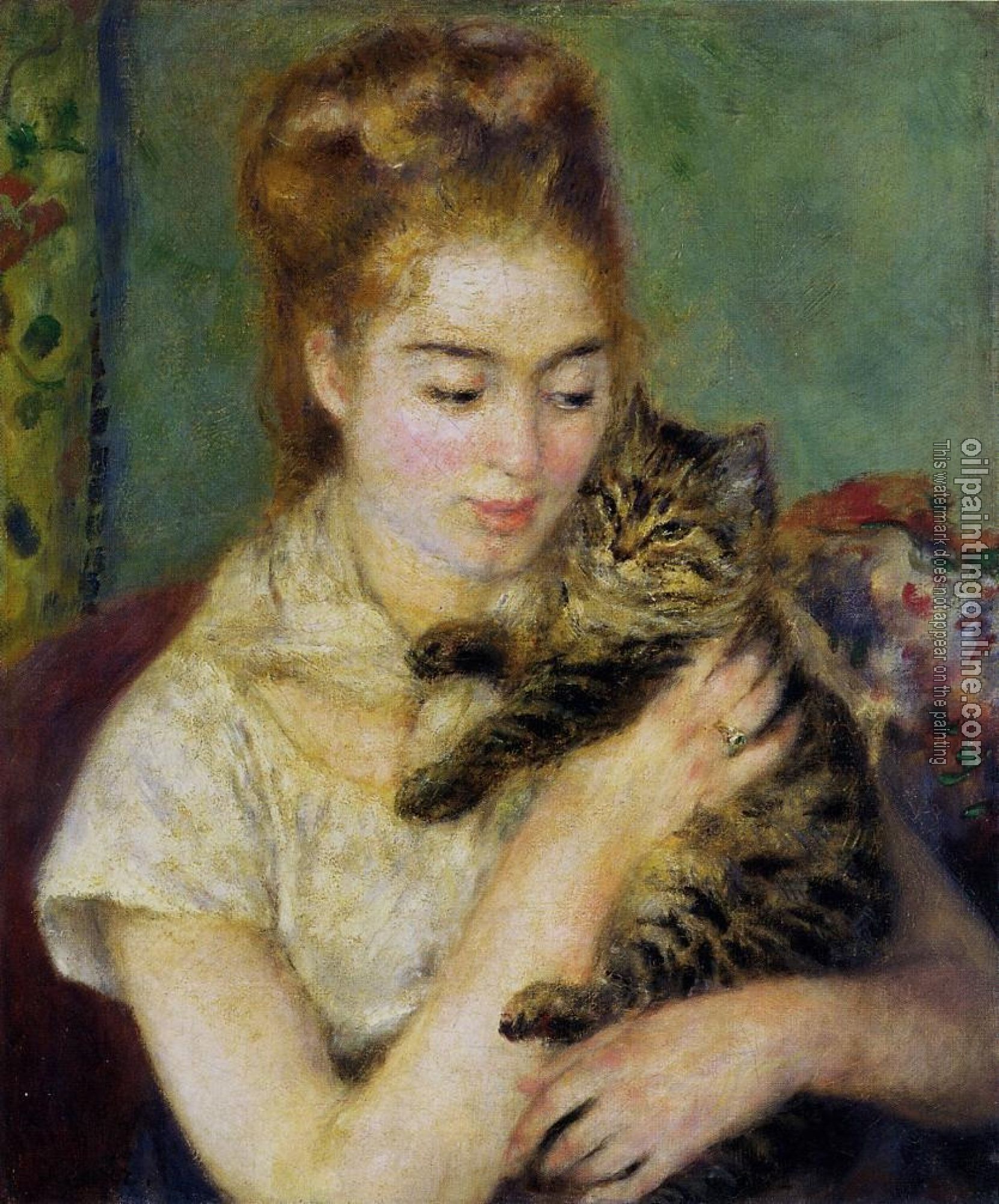 Renoir, Pierre Auguste - Woman with a Cat